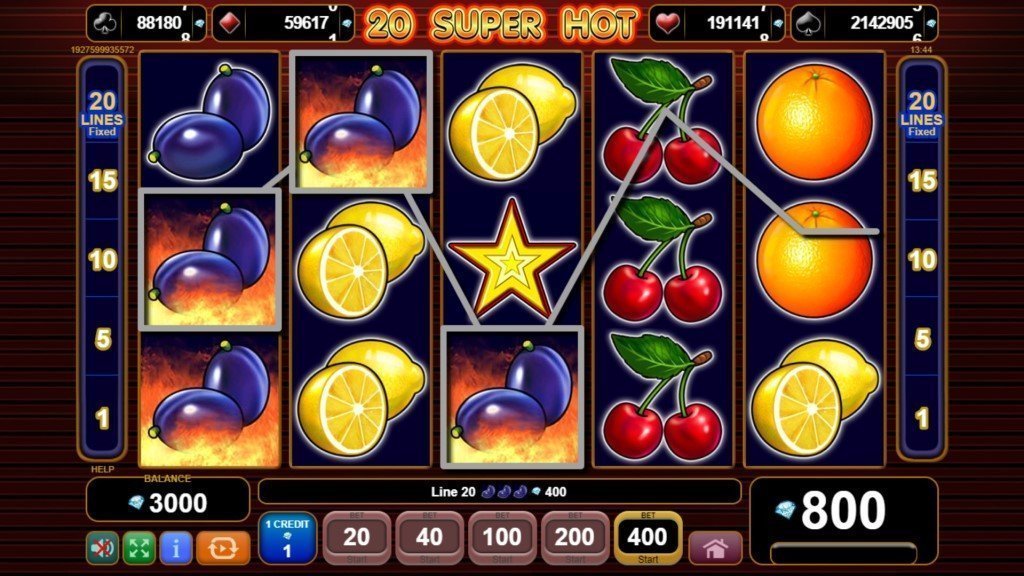 20 super hot casino game online