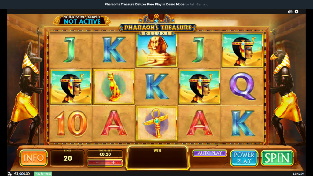 Paraoh's Treasure Deluxe Slot