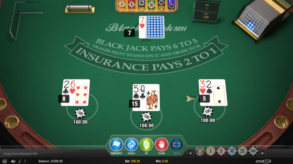 Single Deck Blackjack