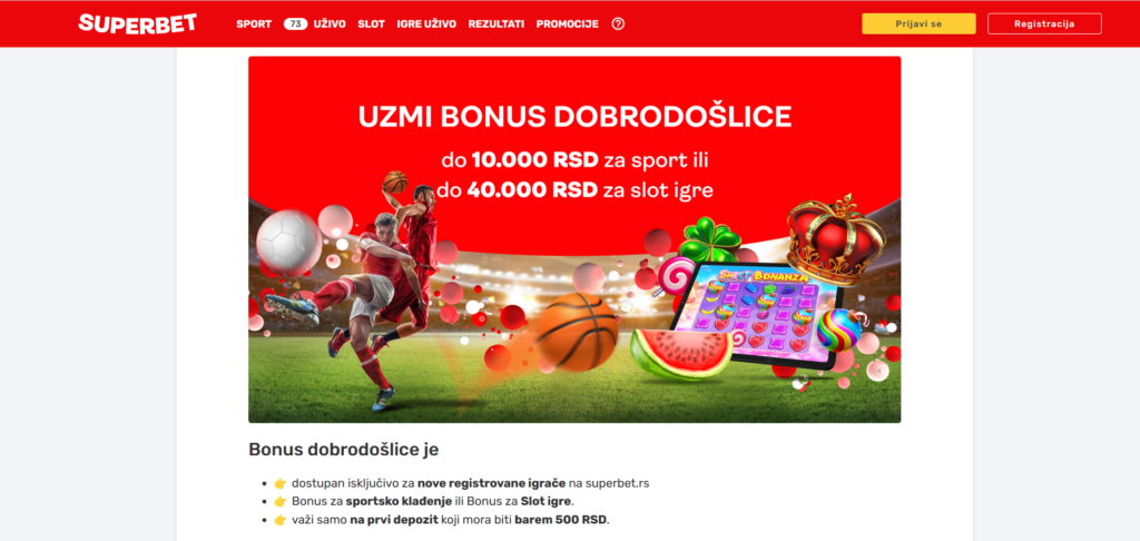 Superbet Kazino Bonusi i promocije