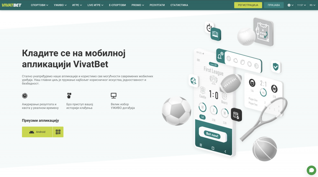 Vivatbet mobilna aplikacija