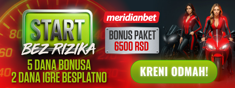 Bonus dobrodošlice na Meridian Kazino
